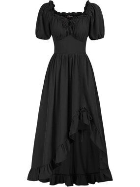 Renaissance Corset Dress for Women | Medieval Pirate Costume | Scarlet Elegance